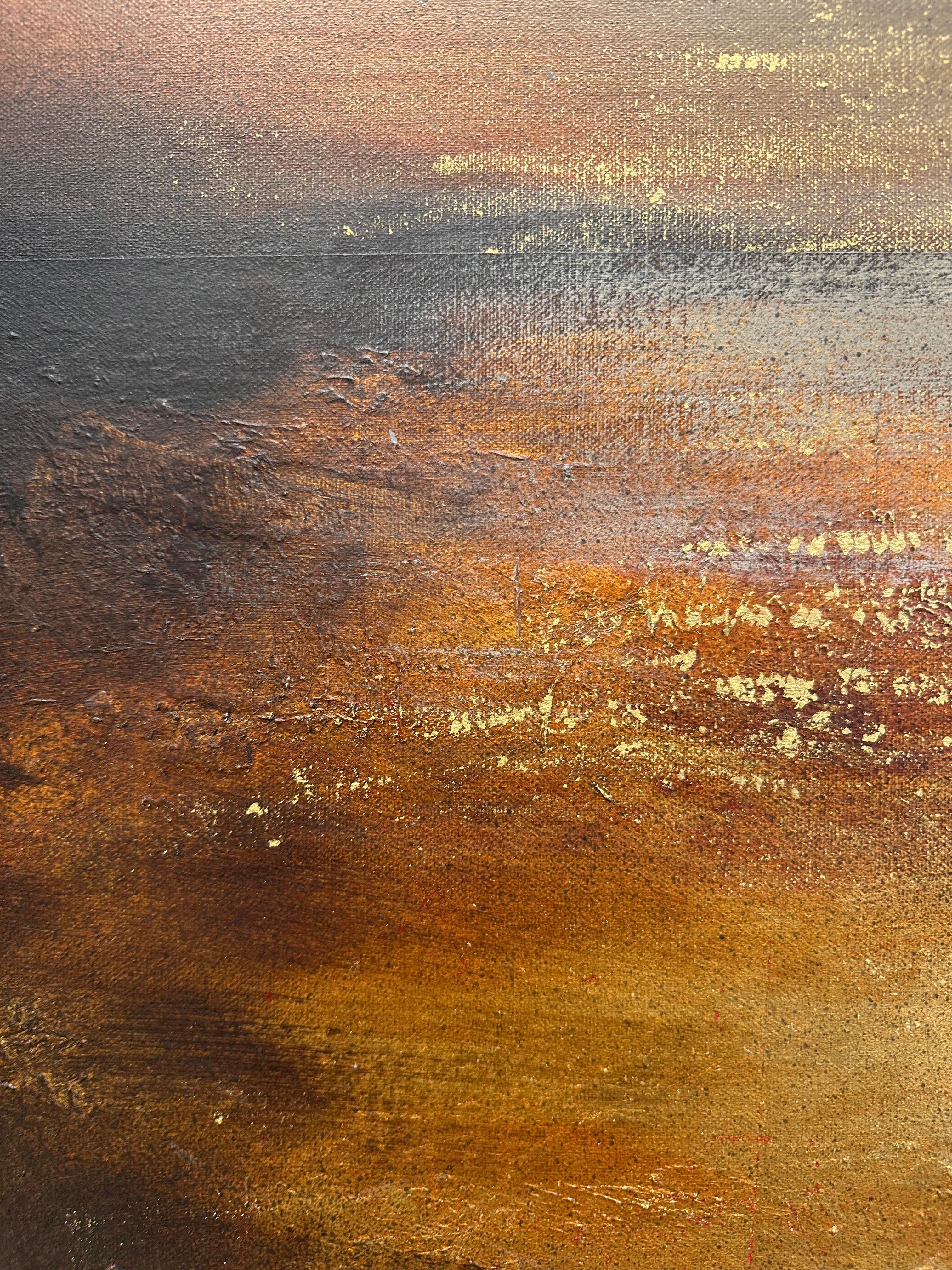 After the Sunset - Abstract Painting by Barry Wilson 