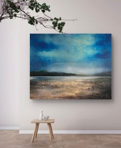 Beyond the Sea, original painting, landscape, contemporary art, coastal
