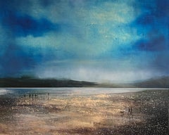 Beyond the Sea, original painting, landscape, contemporary art, coastal