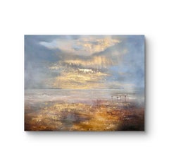 Chromatic Horizon, original painting, landscape, contemporary art, coastal