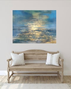Cornish Light, original painting, landscape, contemporary art, coastal