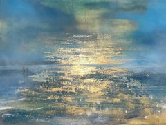 Cornish Light, pintura original, paisaje, arte contemporáneo, costero