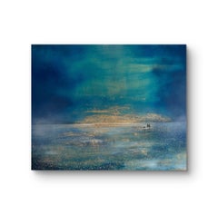 Eternal Glow, original painting, landscape, contemporary art, coastal