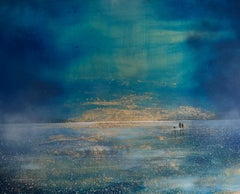 Eternal Glow, original painting, landscape, contemporary art, coastal