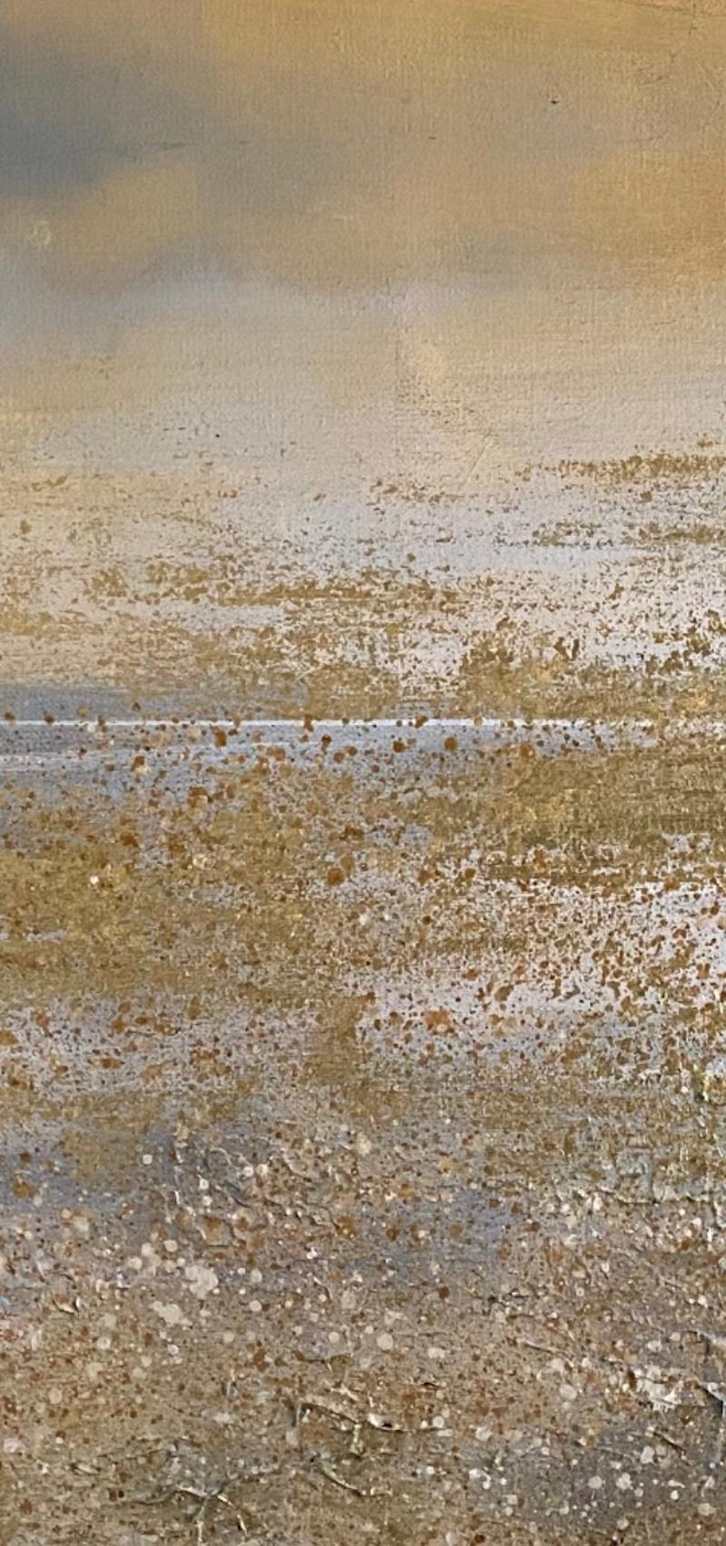 Golden Horizon, quadro originale, contemporaneo, paesaggio in vendita 5