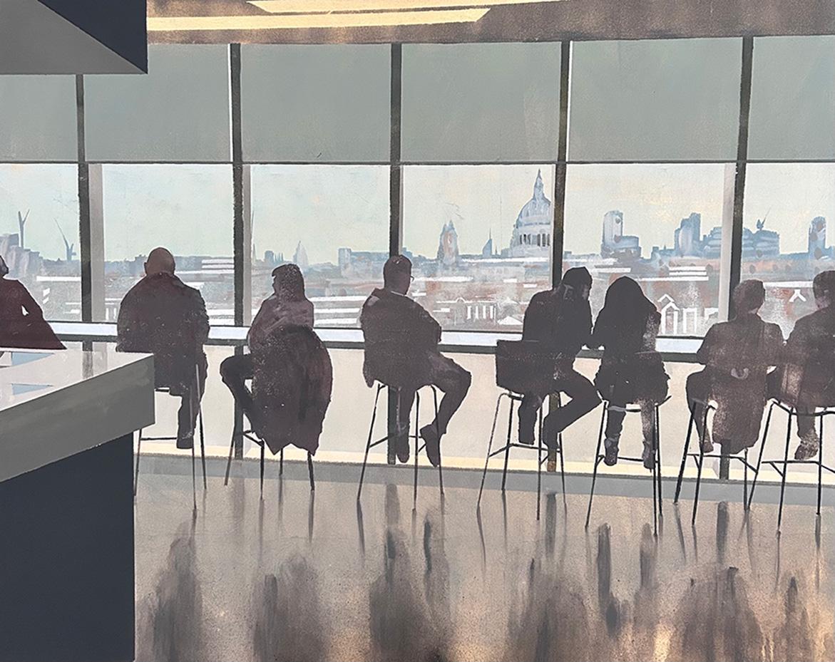Barry Wilson  Landscape Painting – Late Morning Tate Modern