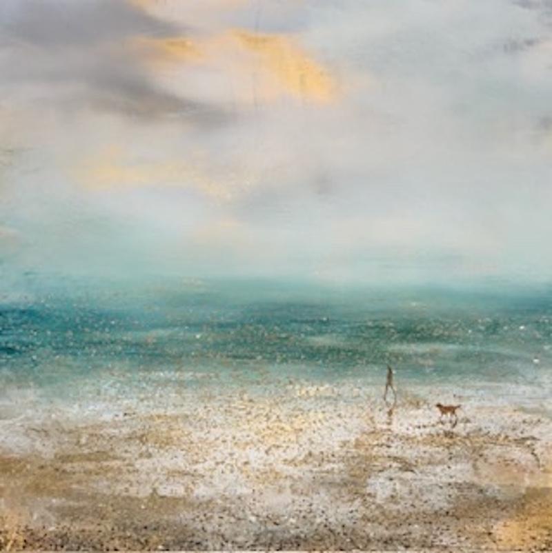New Season Awakes, Originalgemälde, Landschaft, zeitgenössische Kunst, Küstenlandschaft – Painting von Barry Wilson 