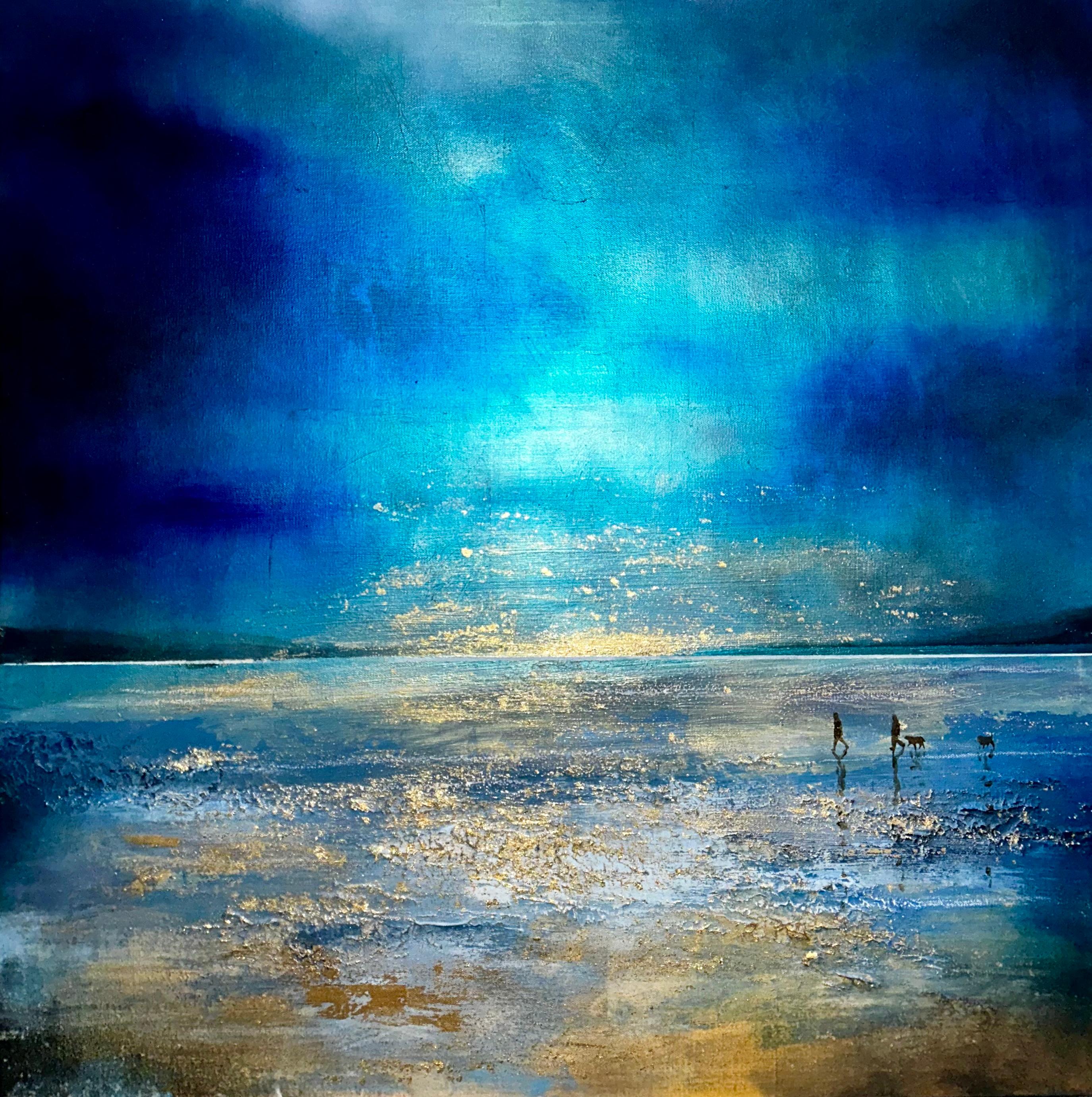 Reflections of Dusk, original painting, landscape, contemporary art, coastal