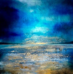 Reflections of Dusk, original painting, landscape, contemporary art, coastal