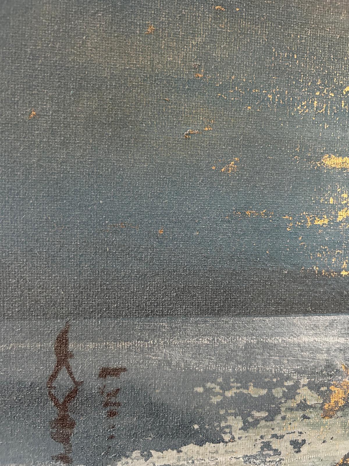 Rhythm of the Sky, original painting, landscape, contemporary art, coastal - Contemporary Painting by Barry Wilson 