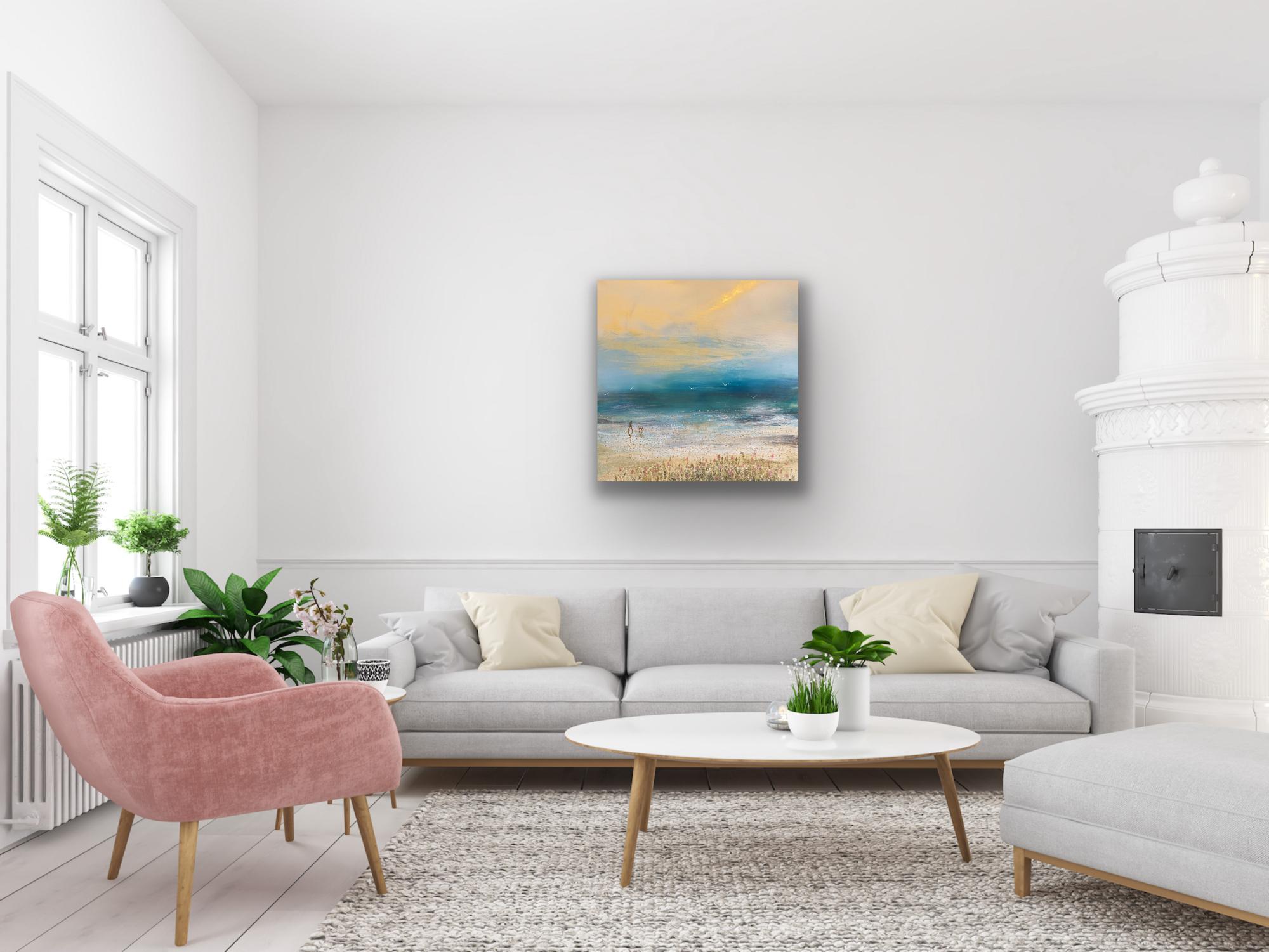 Seasons End, quadro originale, paesaggio, arte contemporanea, costiera in vendita 1