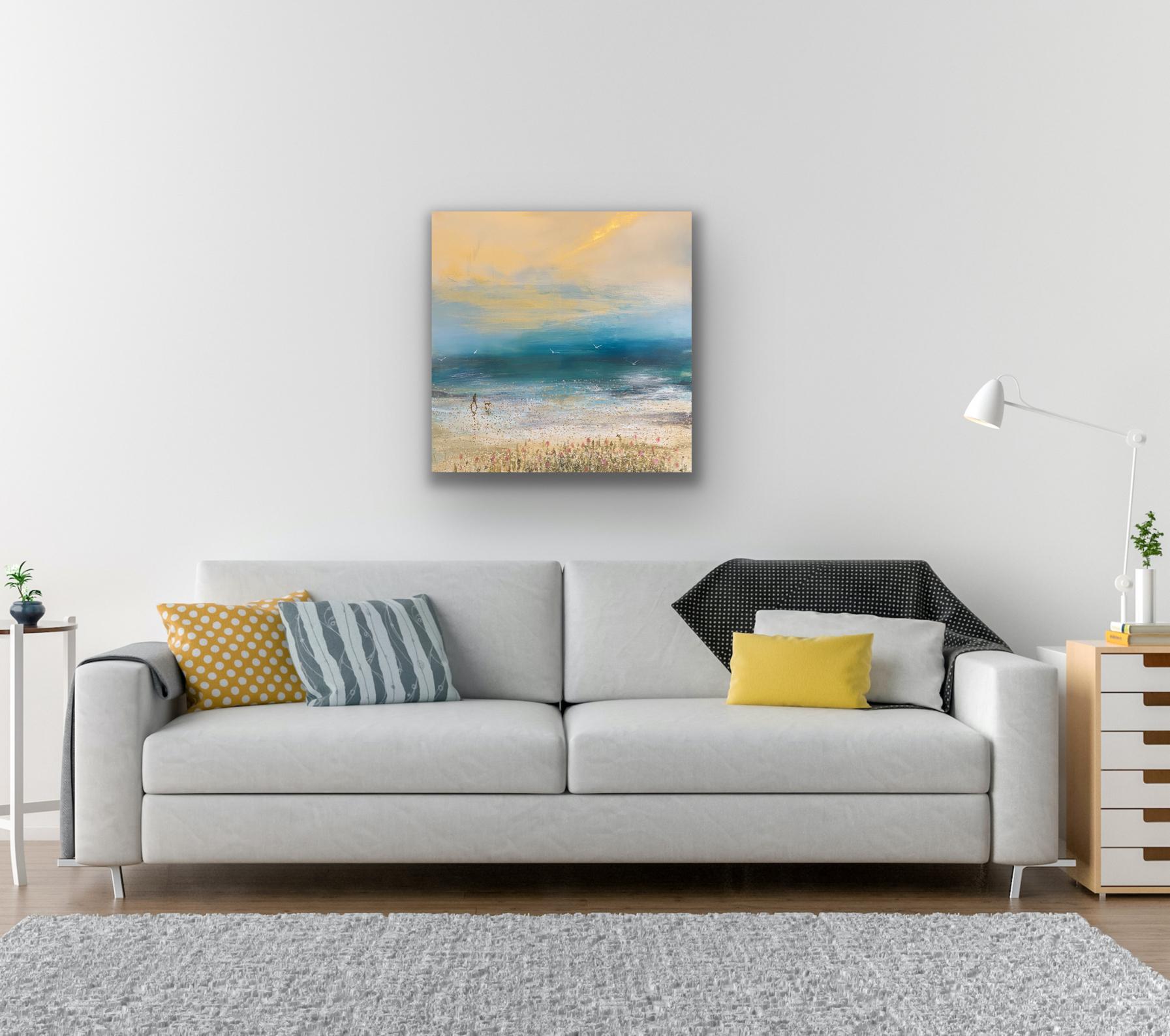 Seasons End, quadro originale, paesaggio, arte contemporanea, costiera in vendita 2