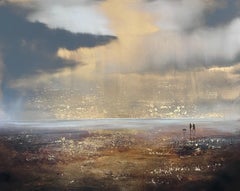 Serenity, original painting, landscape, contemporary art, coastal