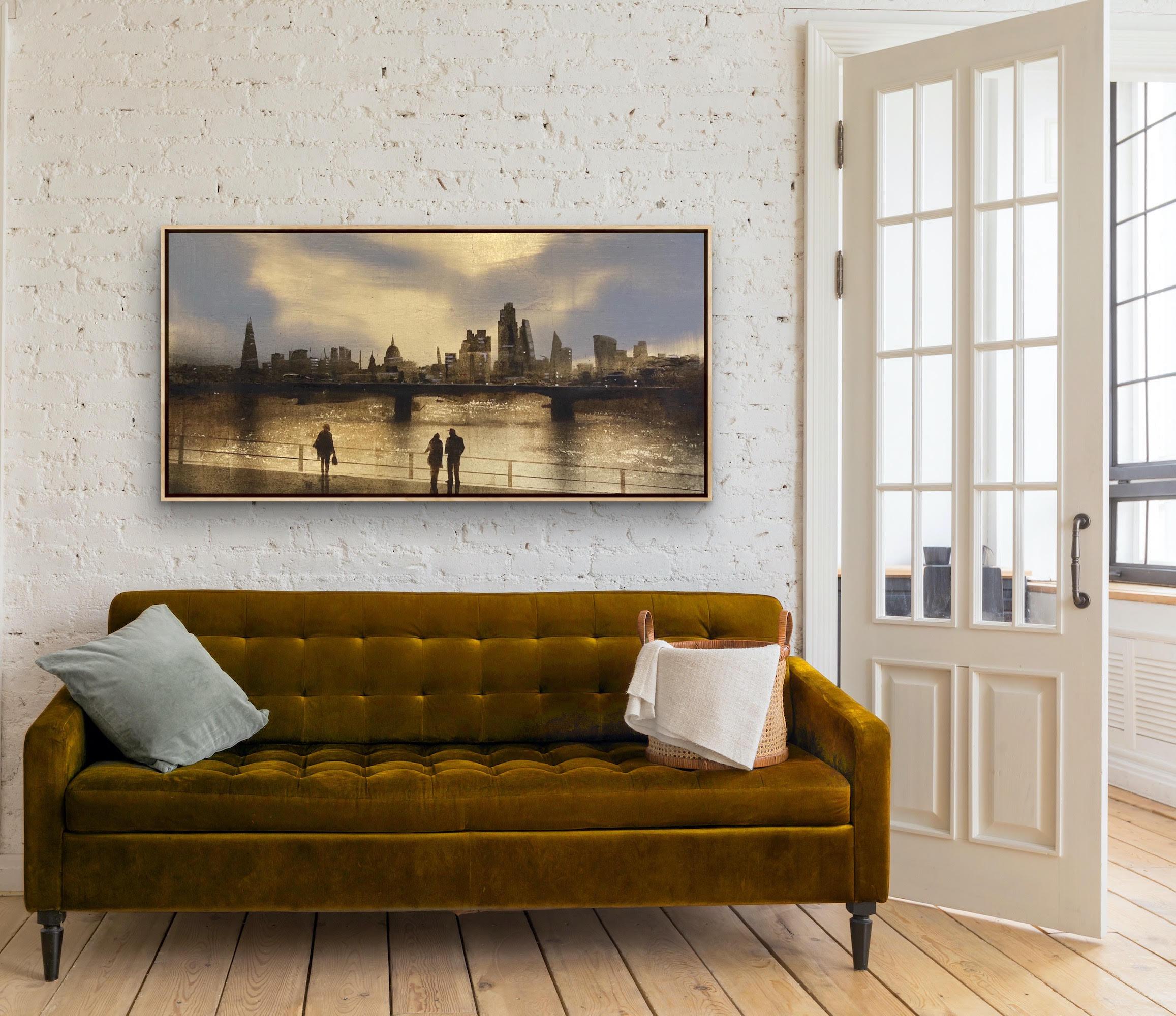 View over London Bridge, Barry Wilson, Contemporary Art, Cityscape art For Sale 3