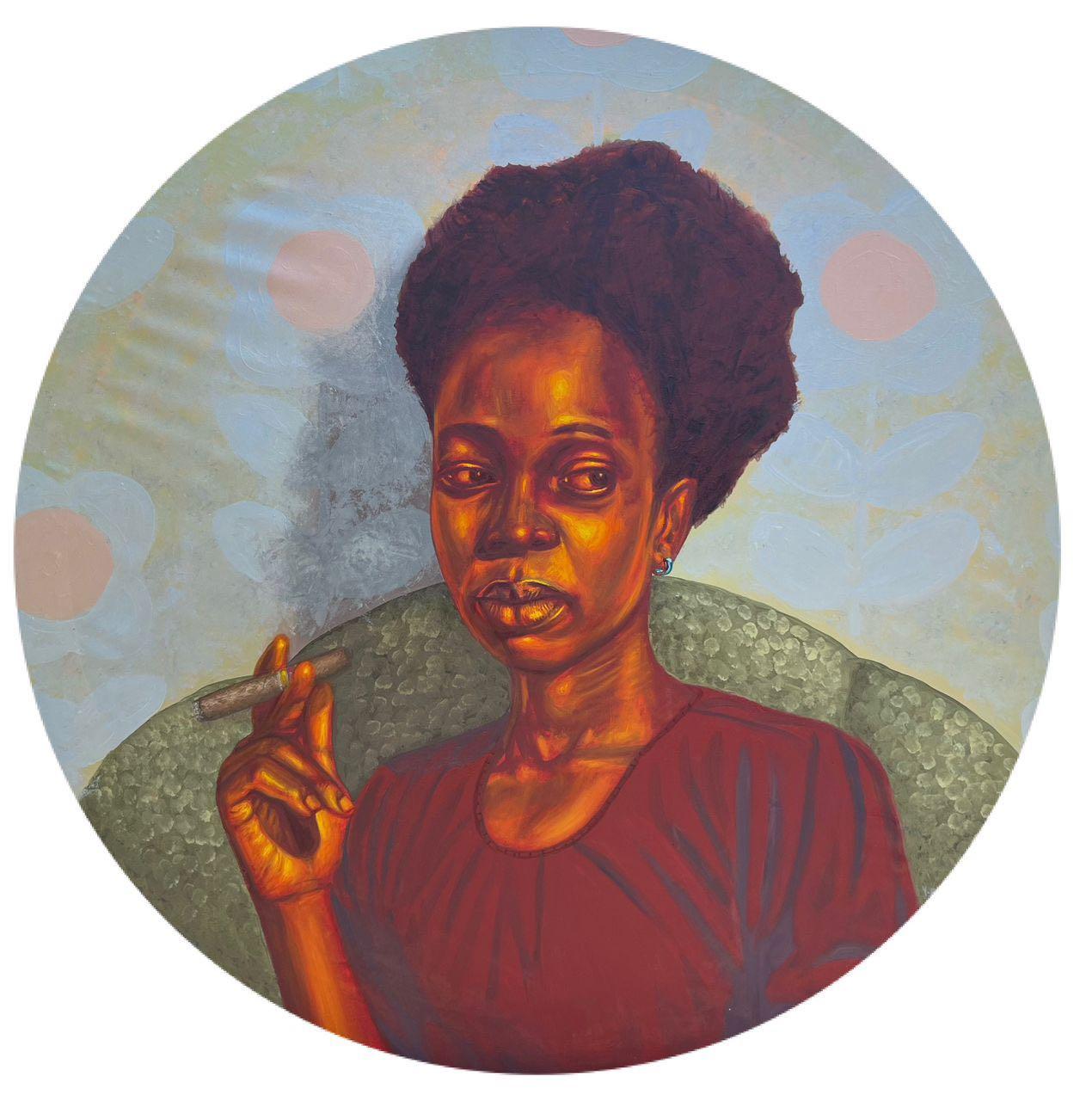 Barry Yusufu Portrait Painting - The Bold Corner 1