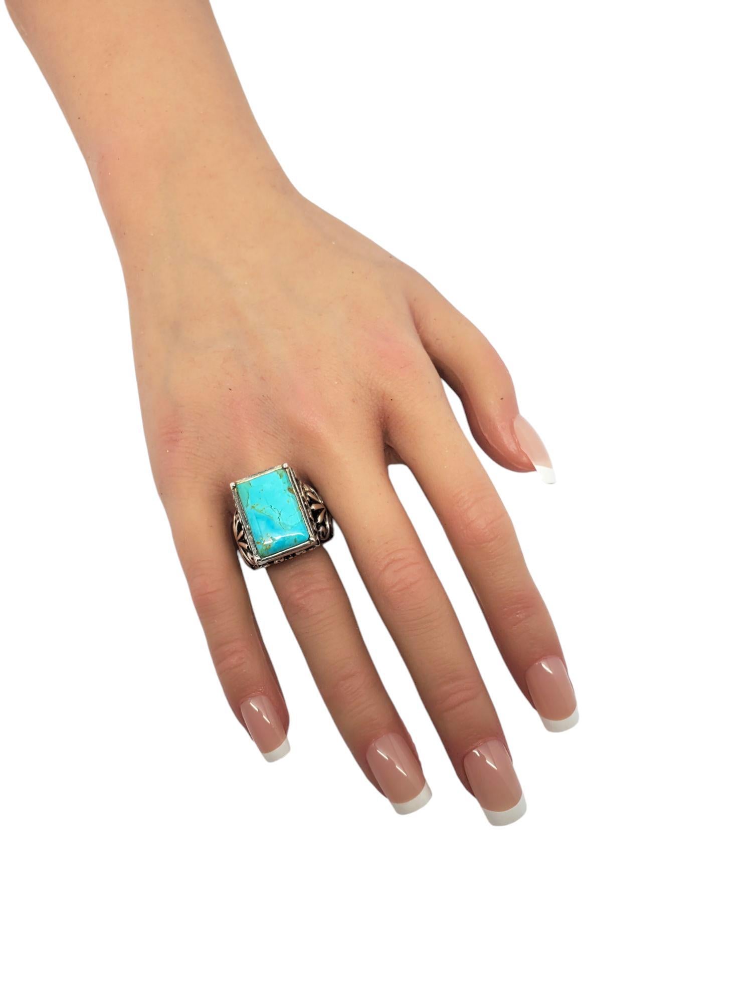 Barse Sterling Silver Turquoise Gemstone Ring Size 7 #21004 For Sale 4