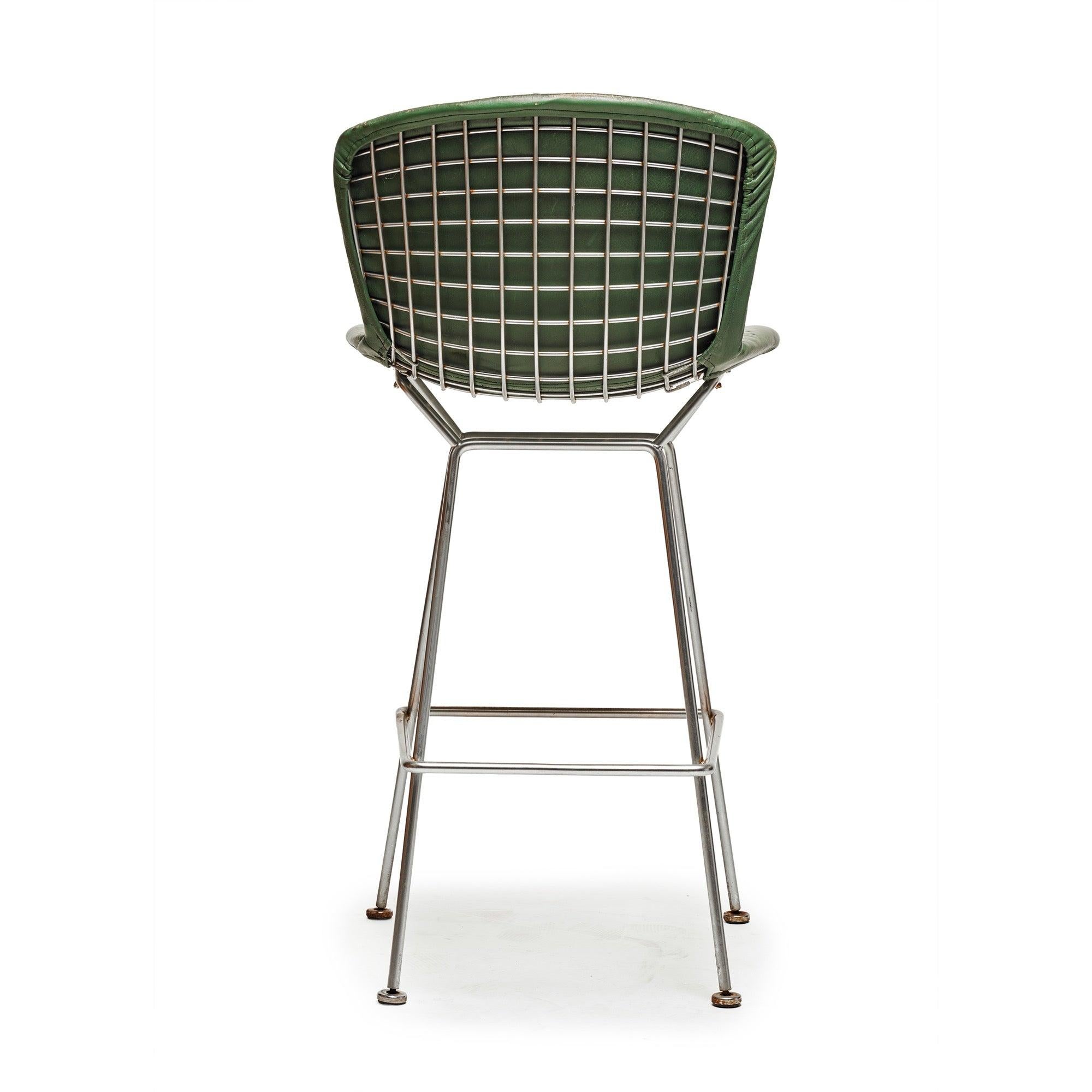 Barhocker von Harry Bertoia für Knoll im Zustand „Starke Gebrauchsspuren“ im Angebot in Sagaponack, NY