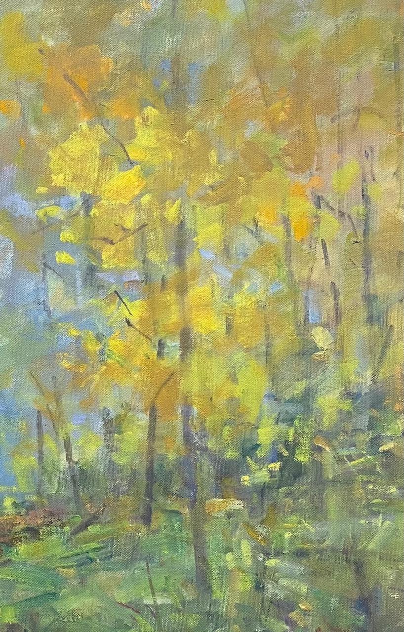 Promenade matinale dans les bois:: paysage impressionniste original 1