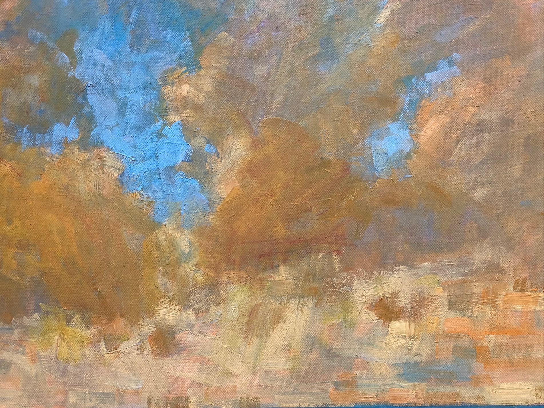 Summer Sun, original abstract expressionist marine landscape For Sale 2