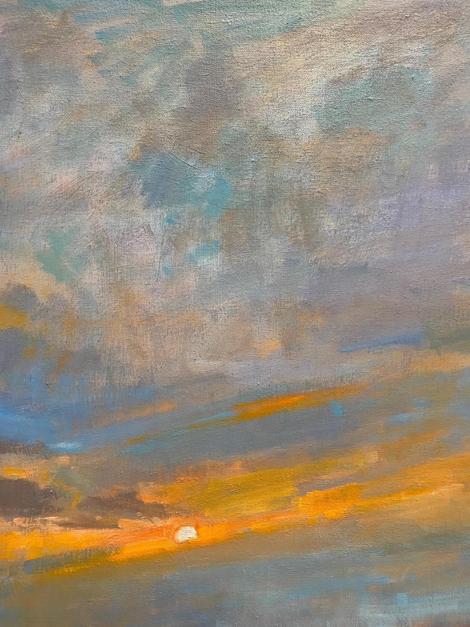 Qué maravilla es ser testigo de la belleza natural de un amanecer sobre el océano en una de esas benditas mañanas en las que el sol se envuelve en un color anaranjado pero se refleja en el océano en medio de un cielo aguamarina y reflejos a través