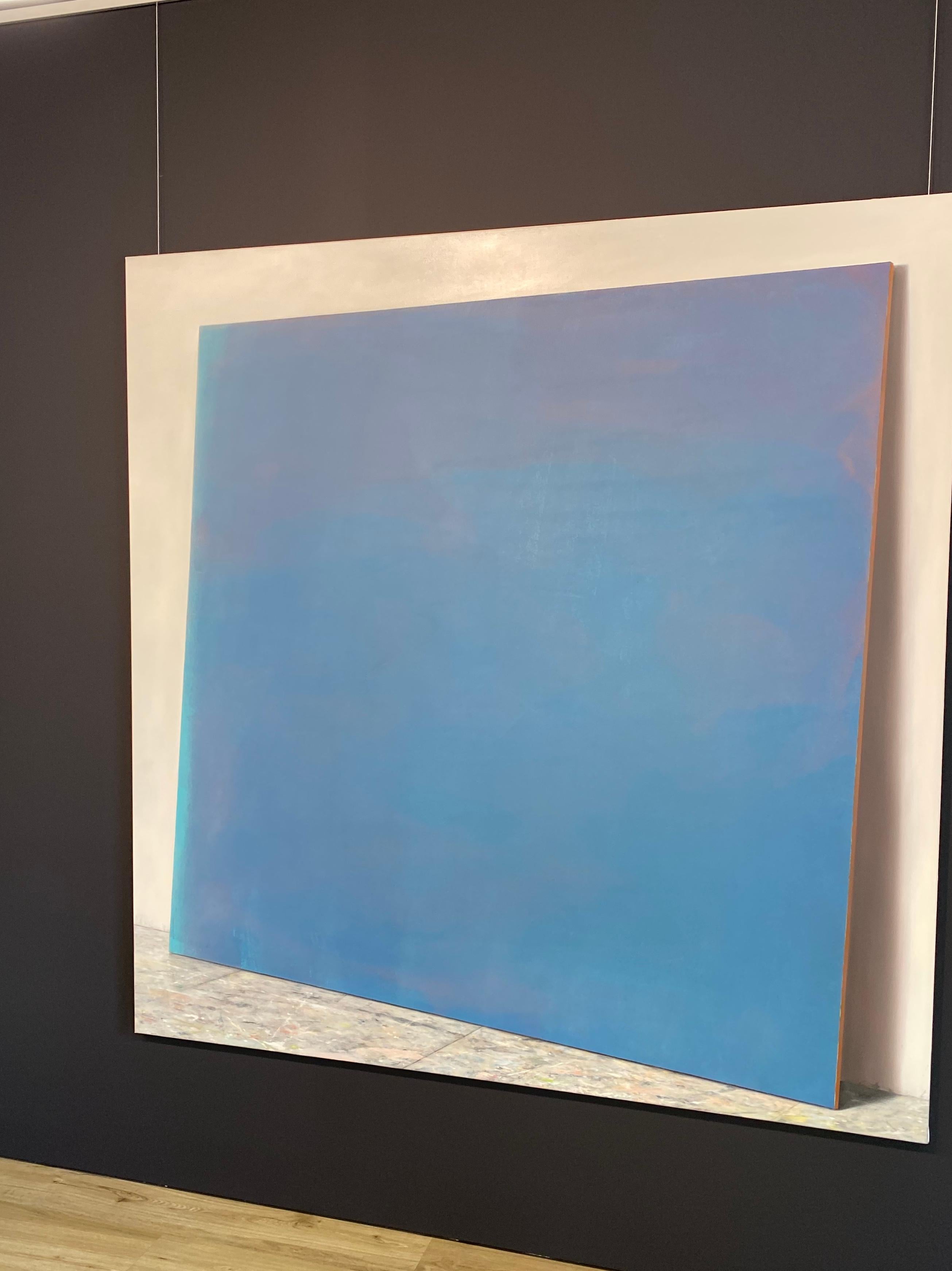 Bart Koning & Lydia Mammes
Ein weiteres unbetiteltes Gemälde
180 x 185 cm
Öl auf Leinen


Dieses einzigartige Stück eines abstrakten blauen Gemäldes, das an der Wand lehnt, wurde von dem deutschen Künstler, dem realistischen Maler Bart Koning, in