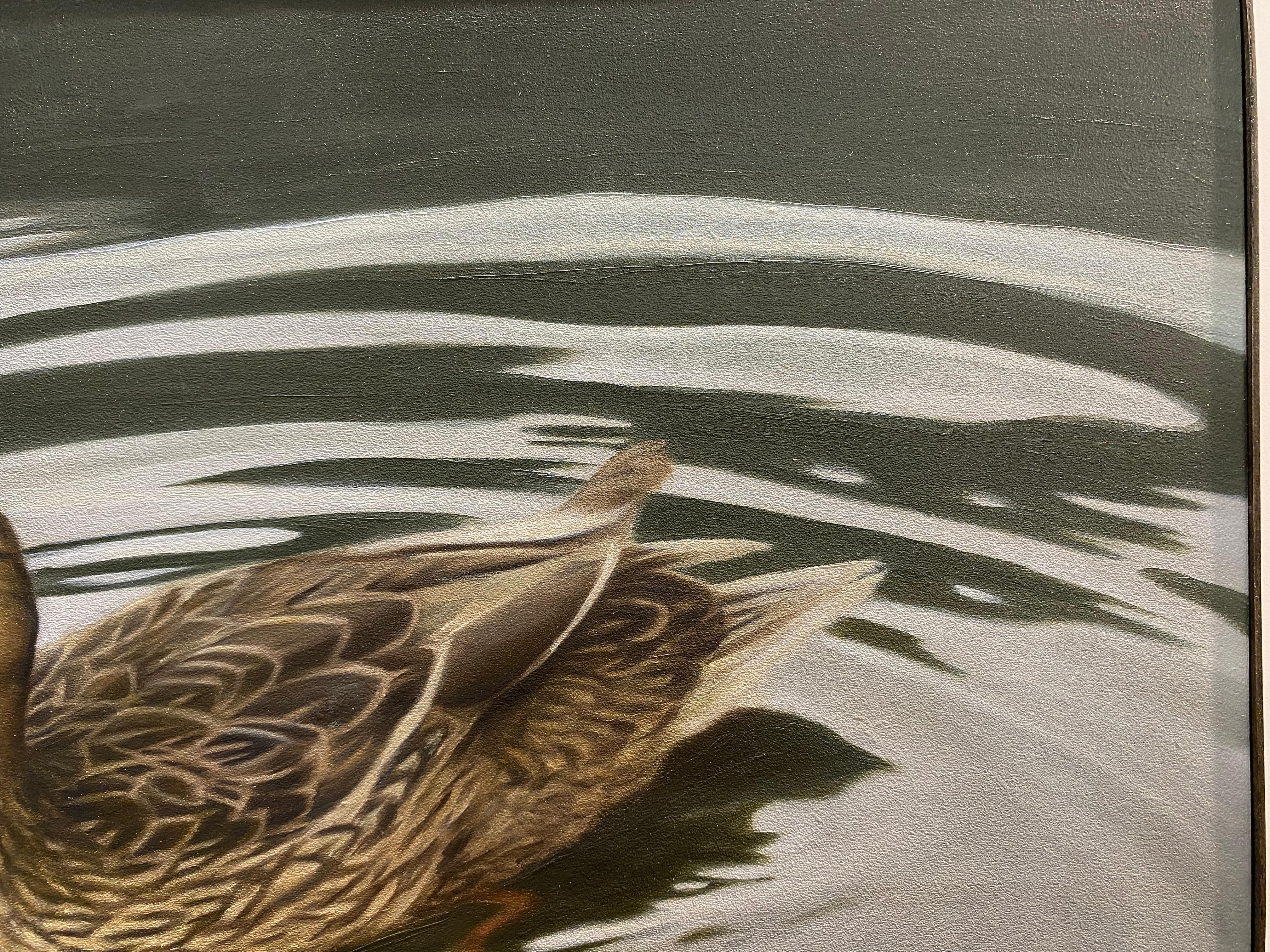 Bart Koning (Dutch artist)
Duck
37,9 x 49,9 cm (Framed included in price 38,3 x 50,3)
Oil paint on wood panel

We're proud to introduce Dutch/ German artist Bart Koning.

Incredibly clever how the originally Dutch Bart Koning knows how to make all
