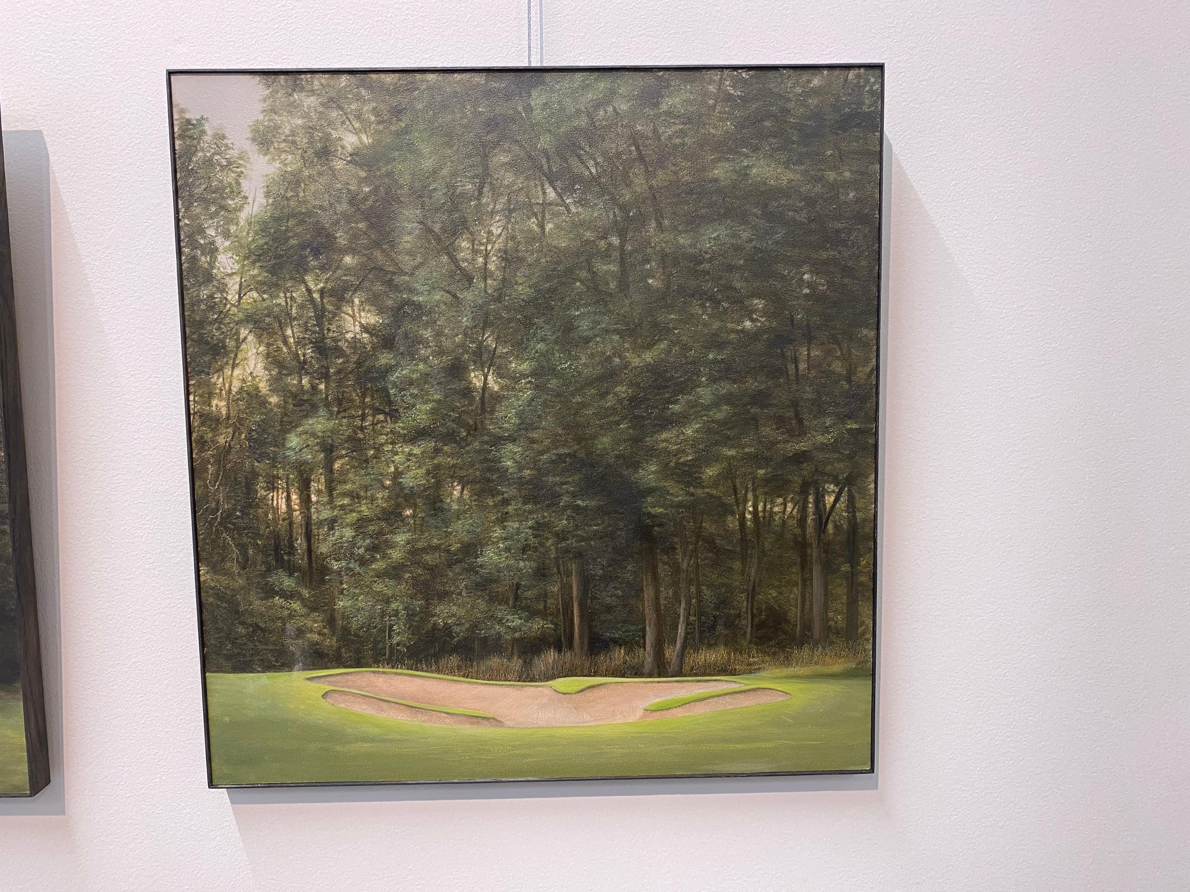 Landschaft mit Bunker -21. Jahrhundert Zeitgenössische Realistische Landschaftsmalerei – Painting von Bart Koning