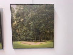 Landscape with Bunker -21st Century Contemporary Realistic Landscape Painting