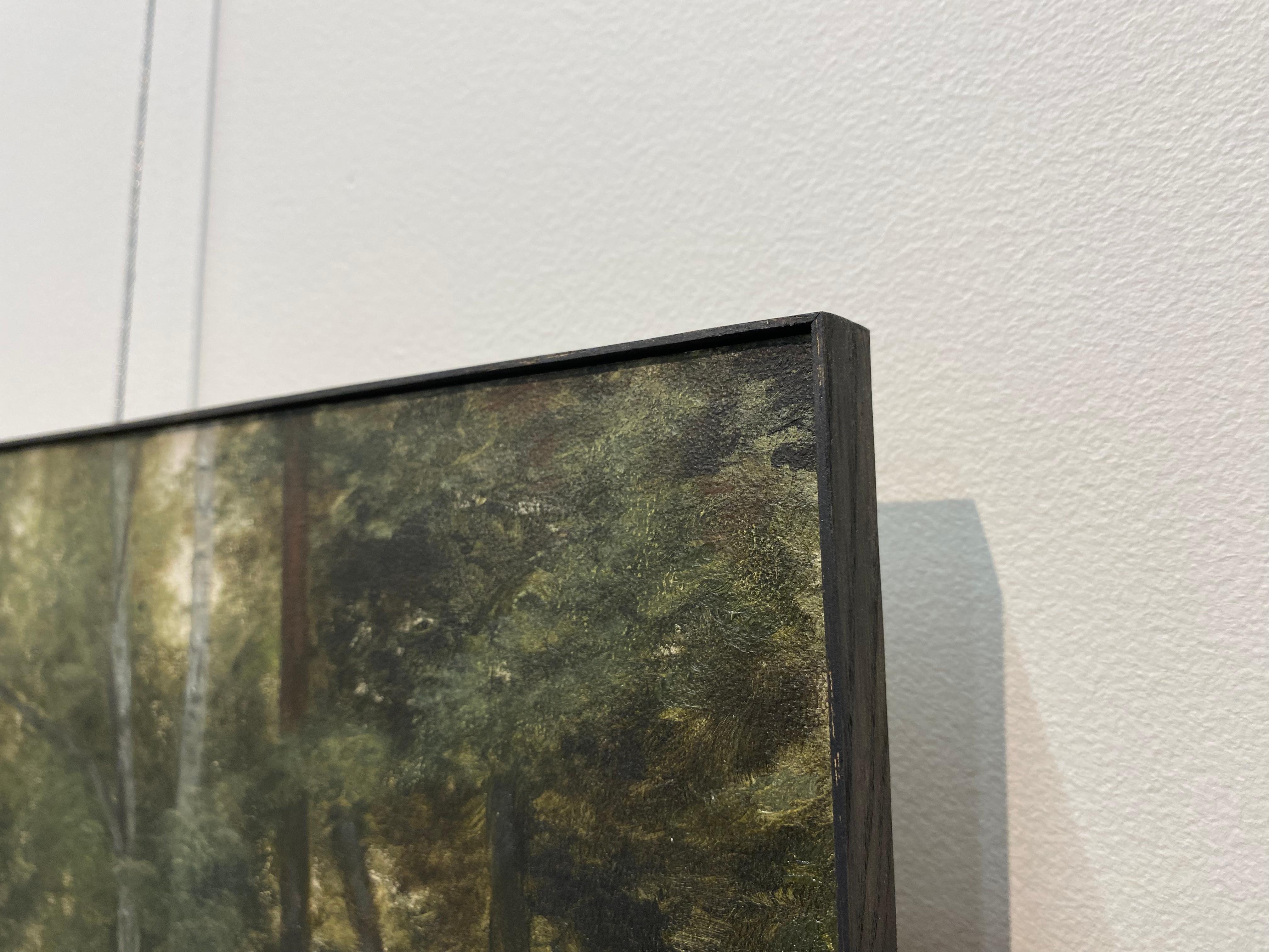 Landschaft mit Grün -21. Jahrhundert Zeitgenössische realistische Landschaftsmalerei im Angebot 7