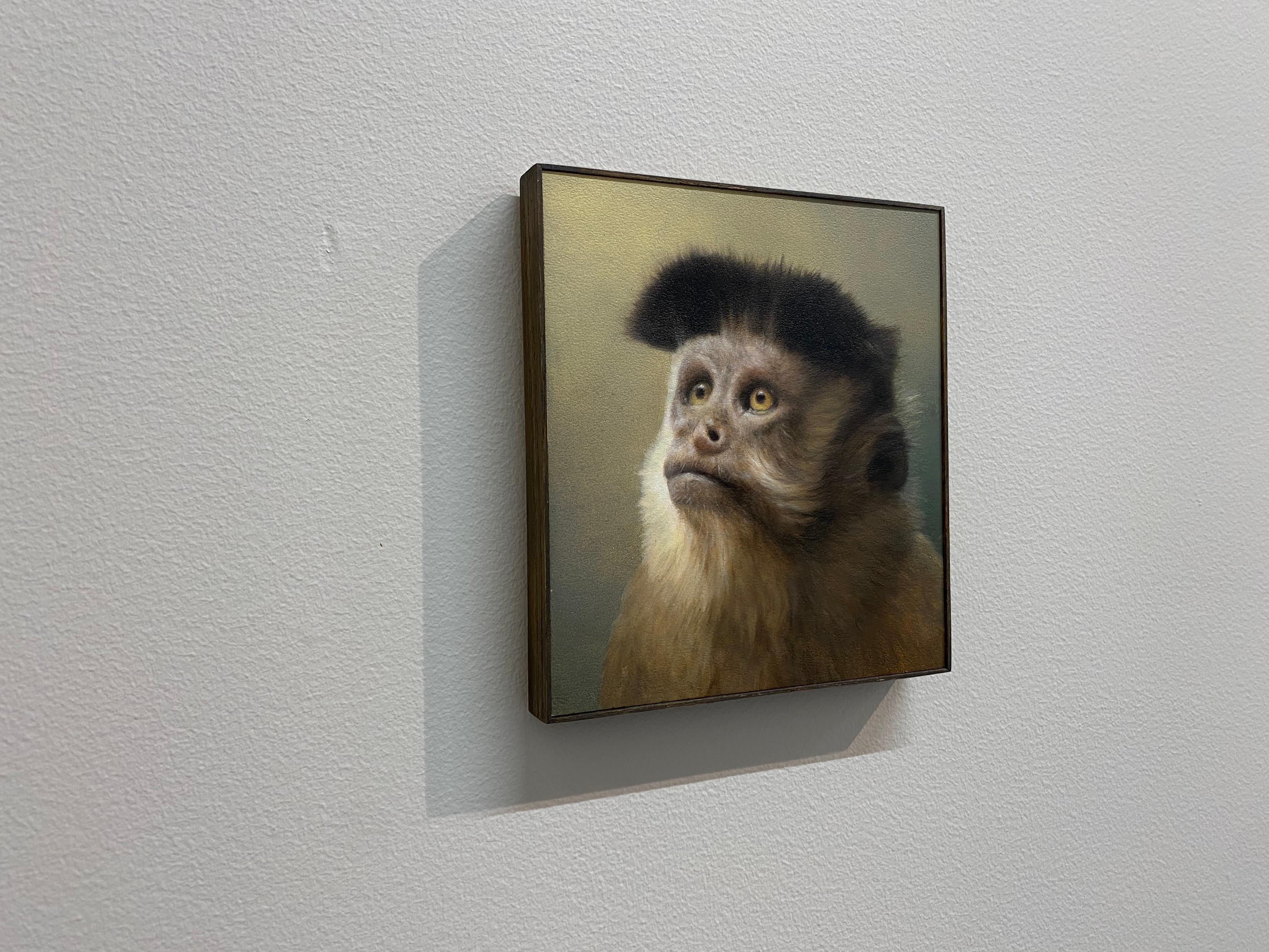 Monky -21. Jahrhundert Zeitgenössisches realistisches Stilleben eines Tieres im Angebot 3