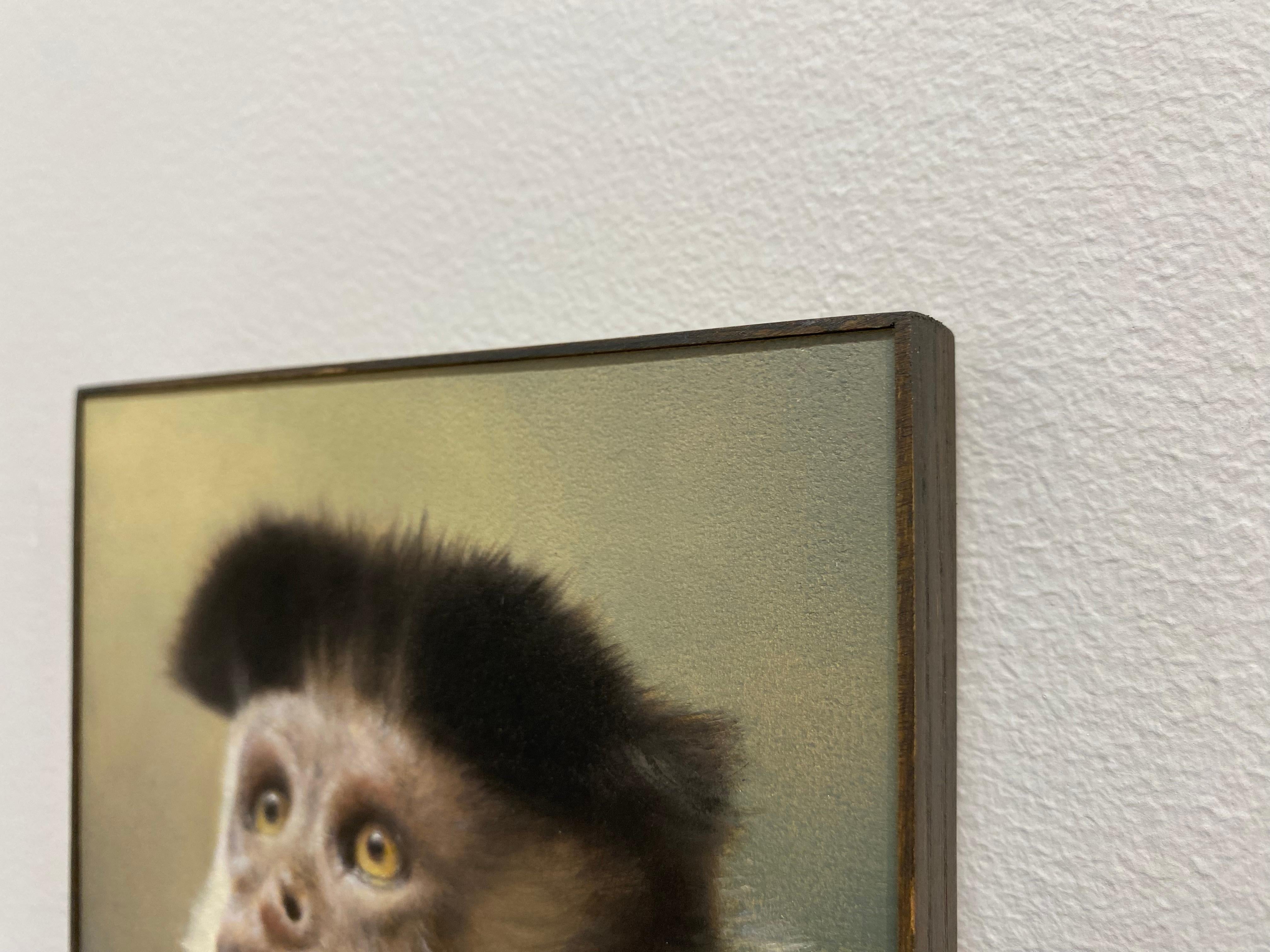 Monky -21. Jahrhundert Zeitgenössisches realistisches Stilleben eines Tieres im Angebot 4