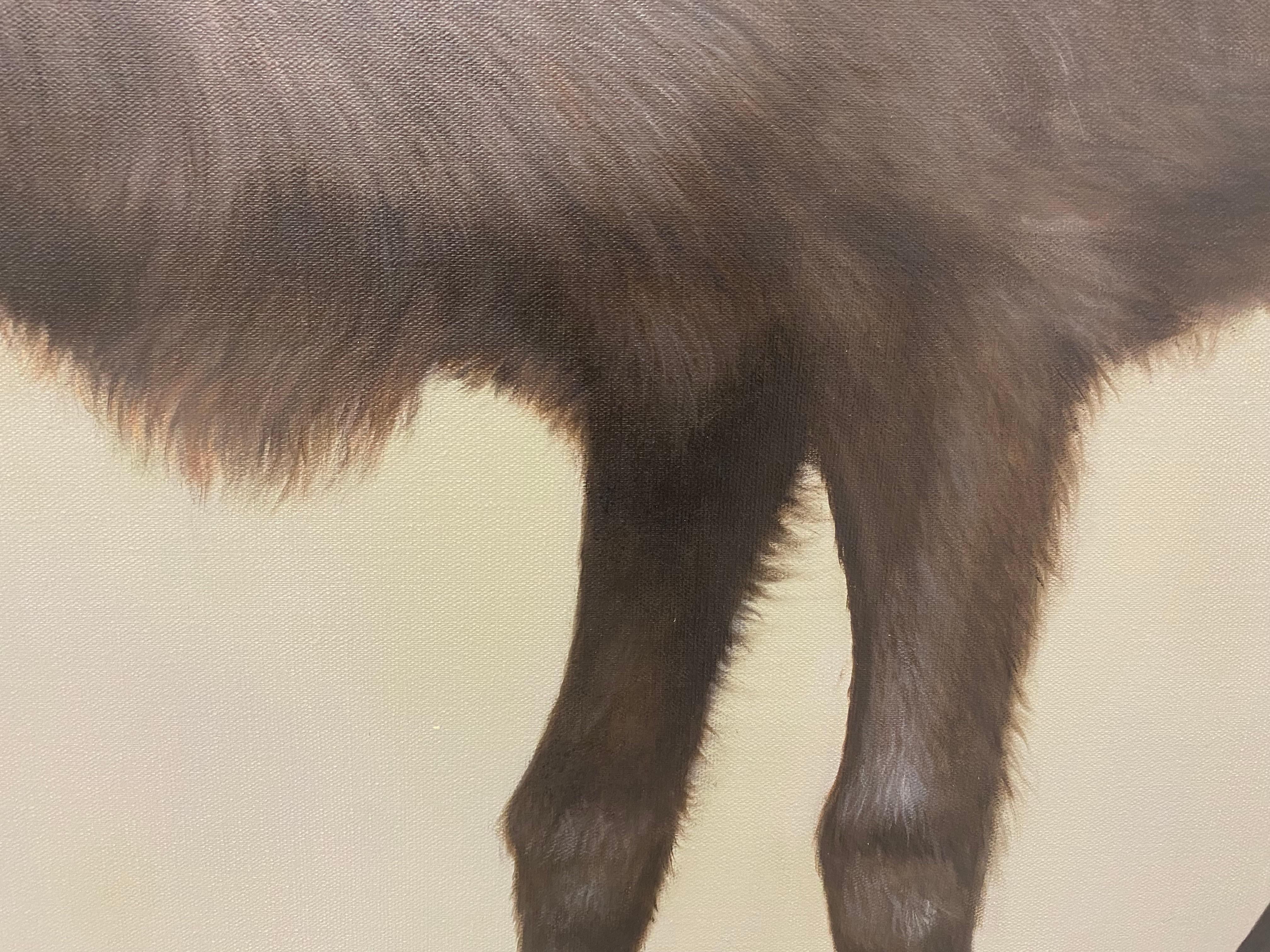 Reindeer Calf - 21 Century Contemporary Painting of an Animal For Sale 2