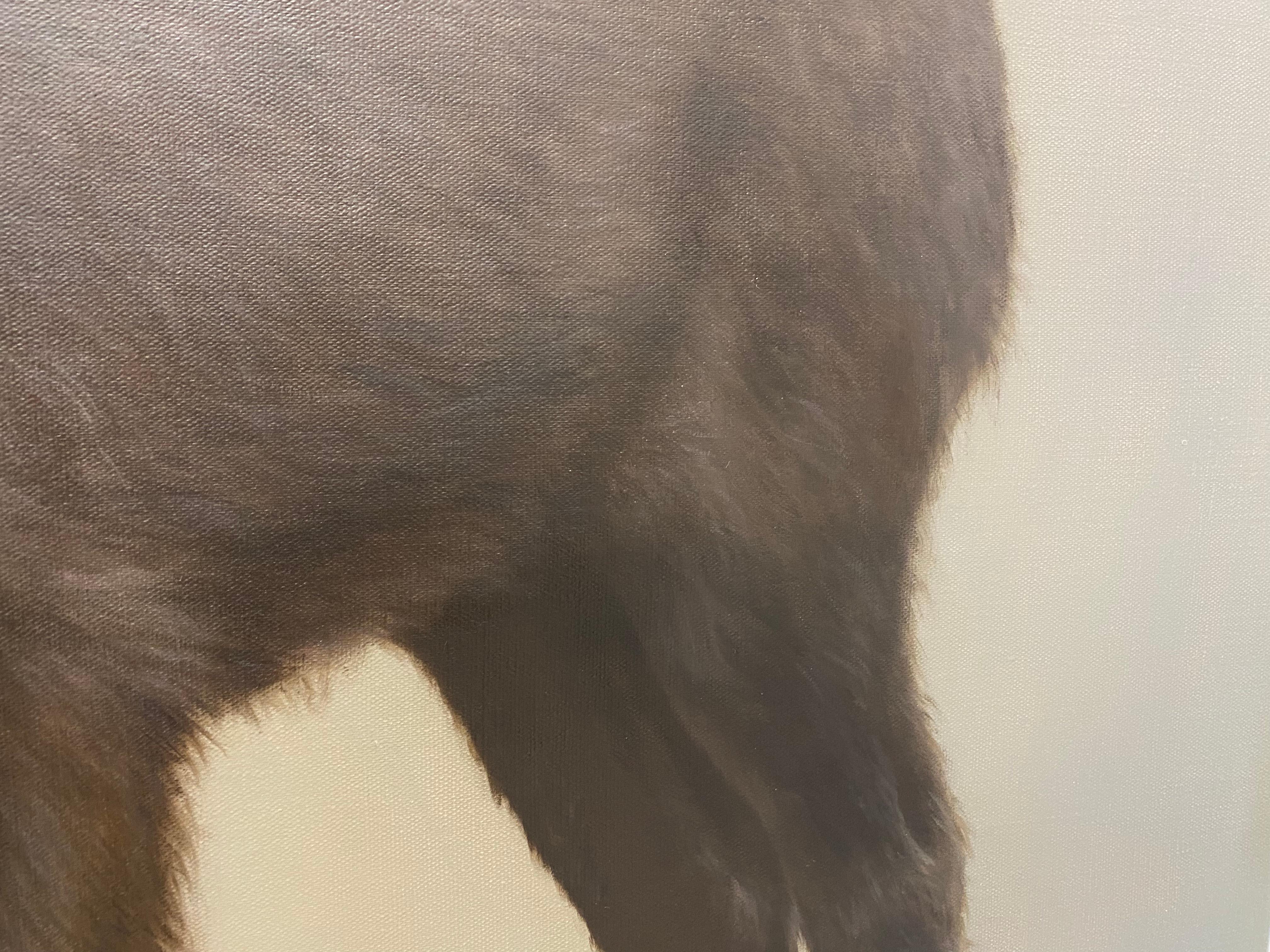 Reindeer Calf - 21 Century Contemporary Painting of an Animal For Sale 3