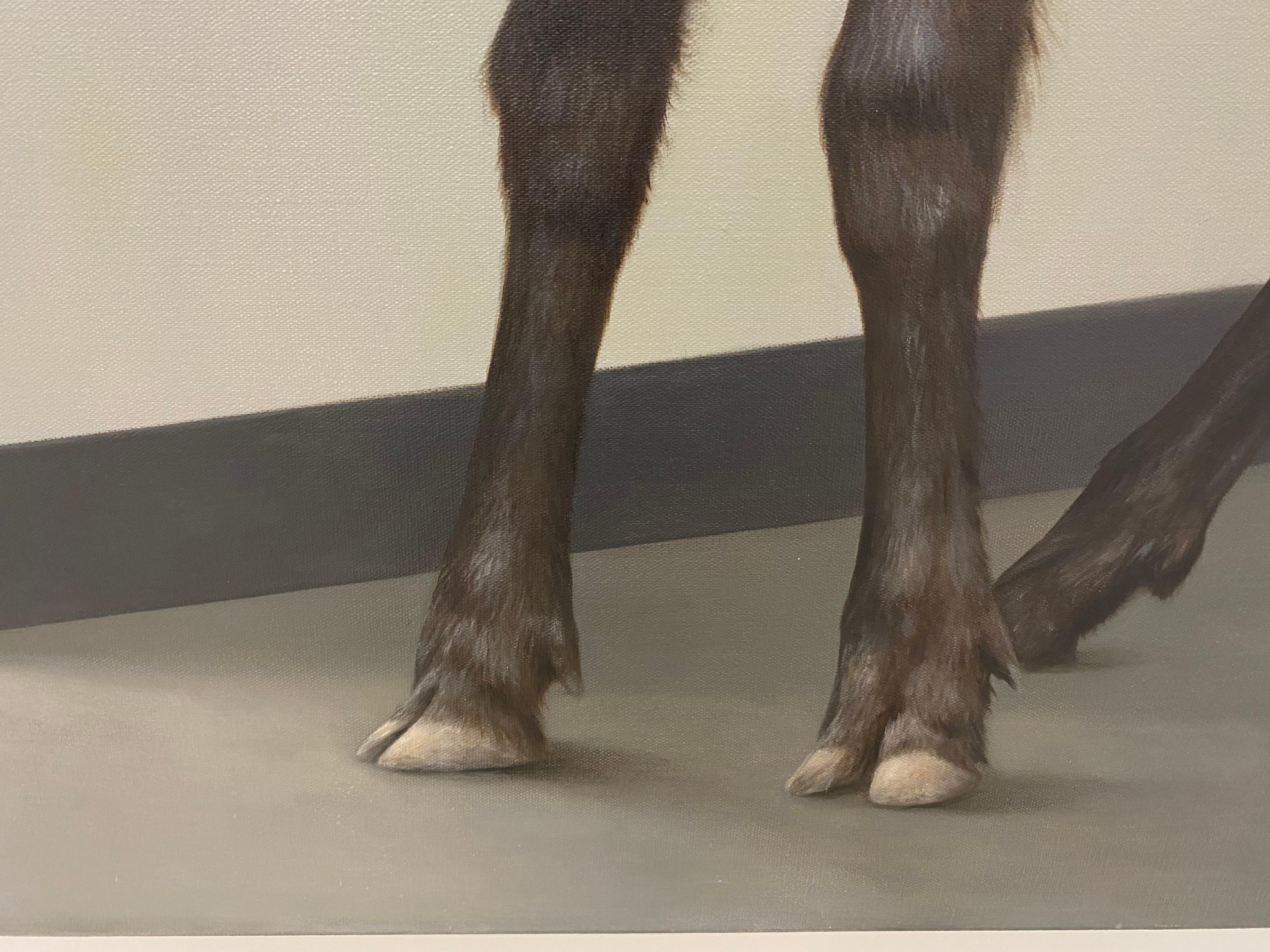 Reindeer Calf - 21 Century Contemporary Painting of an Animal For Sale 4