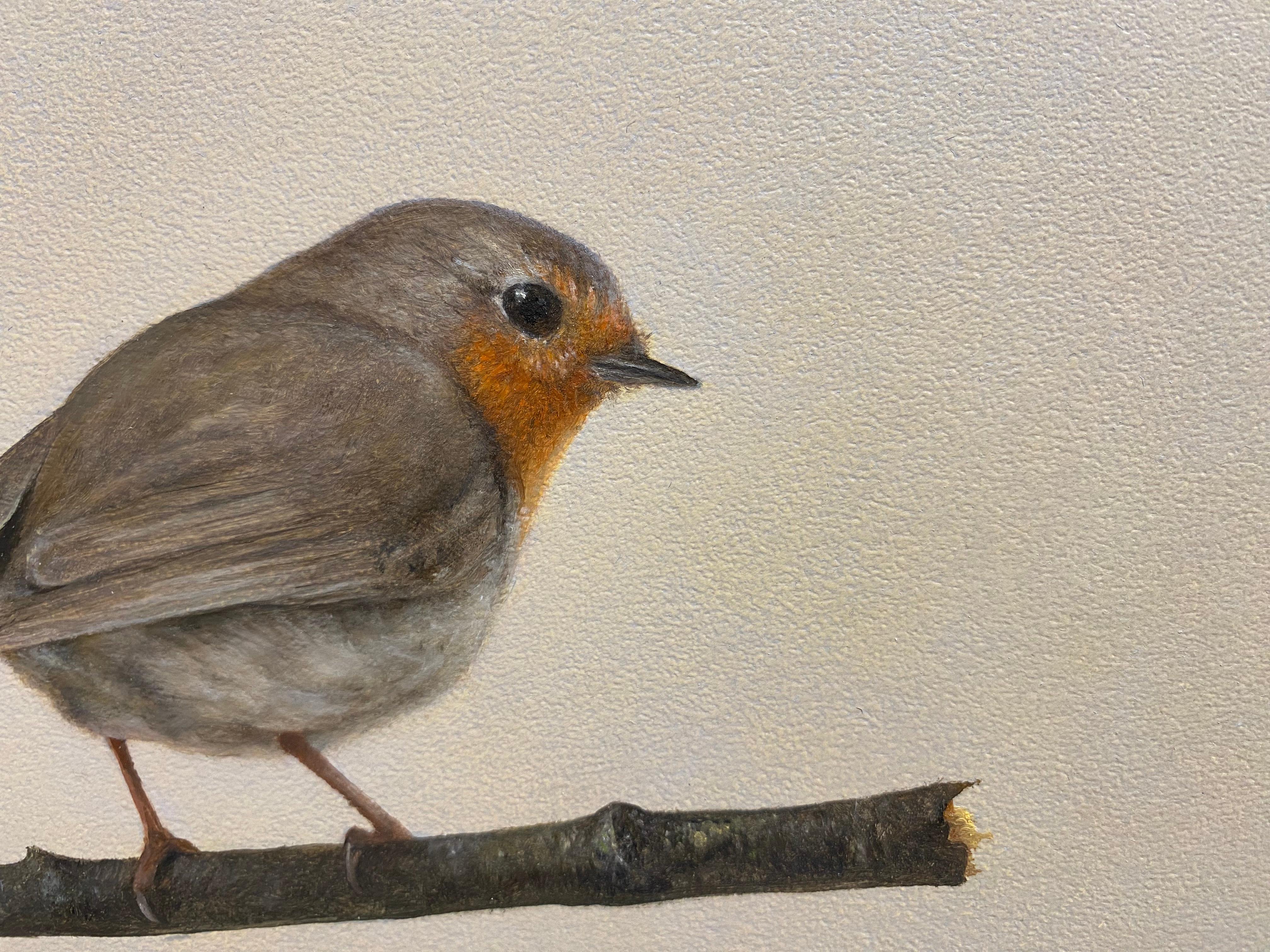 Bart Koning (Dutch artist)
Robin
20 x 29,1 cm (Framed included in price 20,4 x 29,5)
Oil paint on wood panel

We're proud to introduce Dutch/ German artist Bart Koning.

Incredibly clever how the originally Dutch Bart Koning knows how to make all