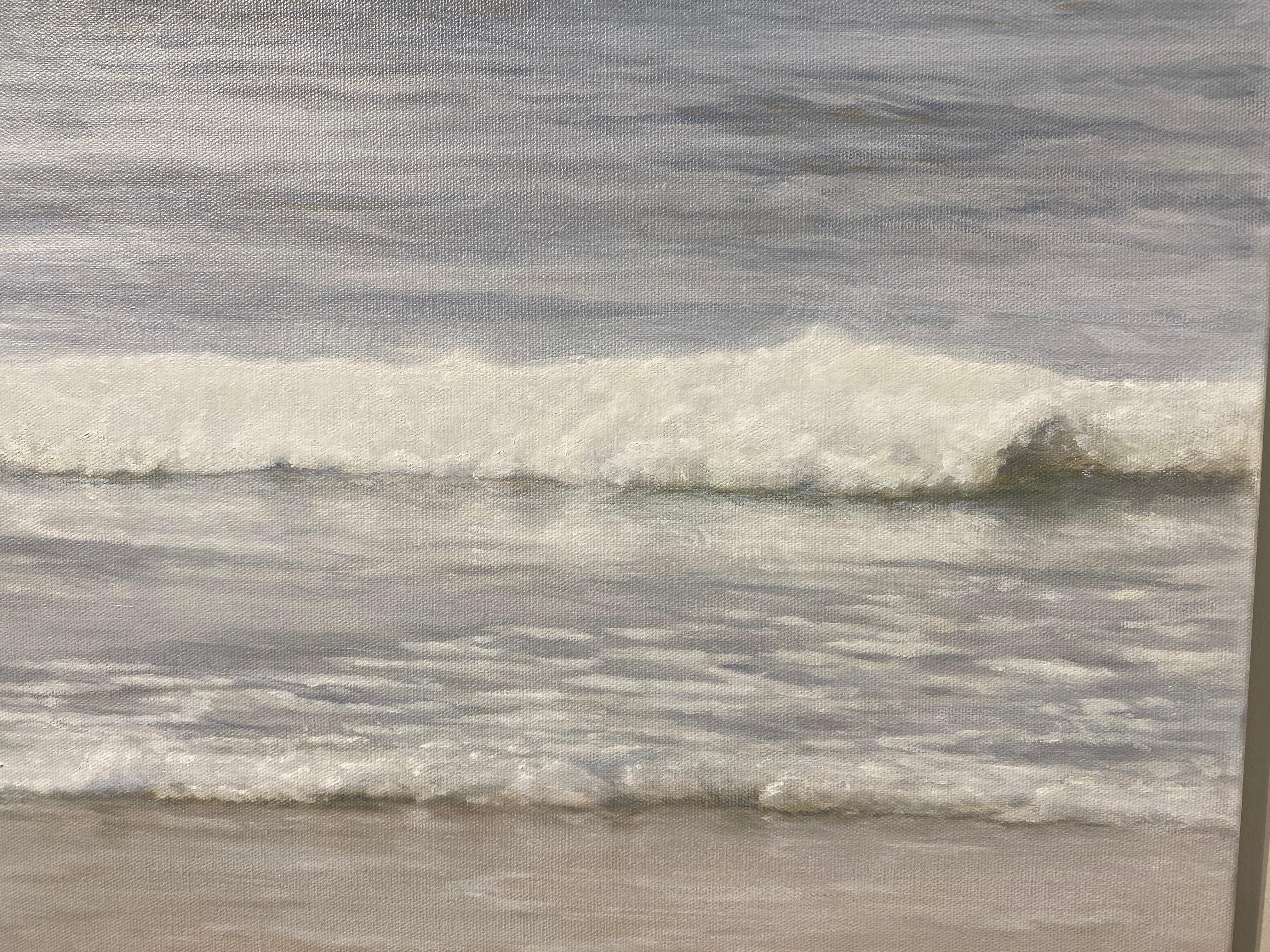 Sea IV - Peinture contemporaine du 21e siècle représentant l'océan en vente 3