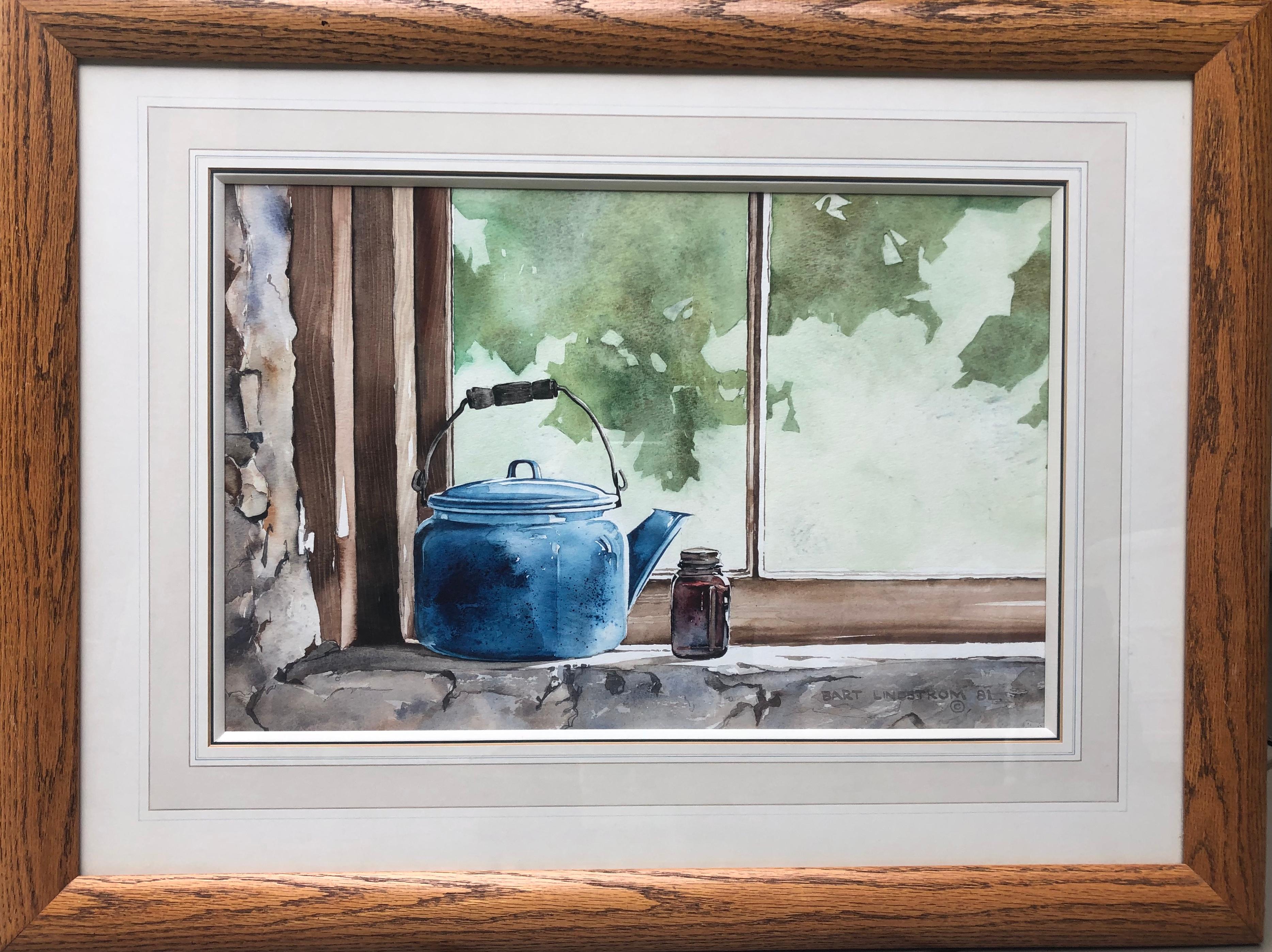 Bart Lindstrom Still-Life Painting - "Grandma's Window"