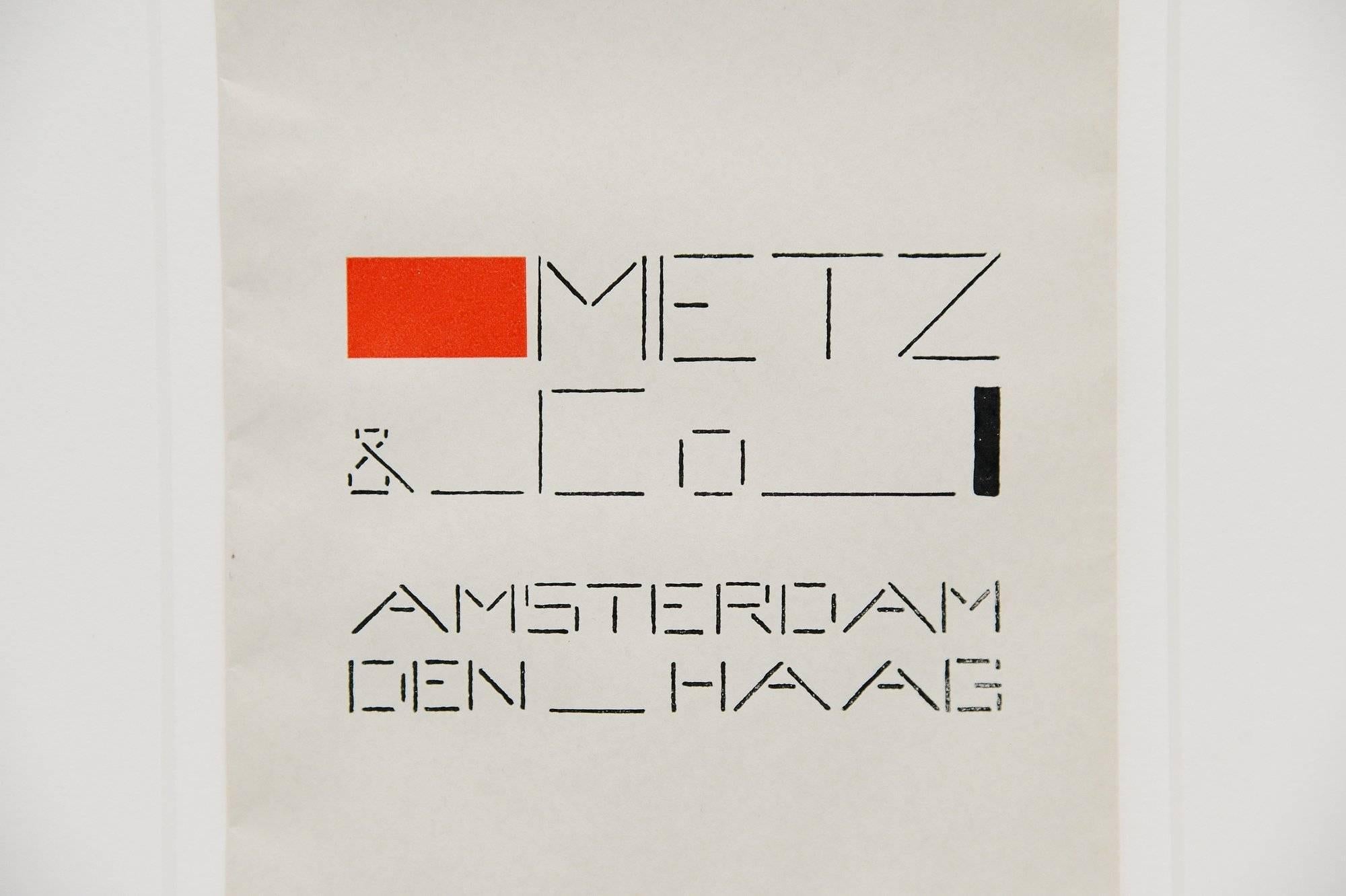Dutch Bart van der Leck Packaging Bag Metz & Co Holland, 1935