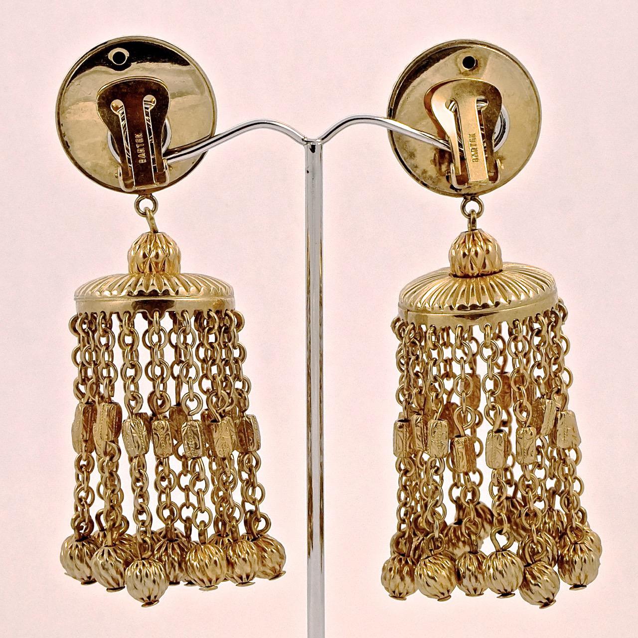 chandelier clip earrings