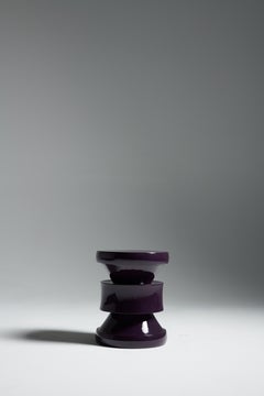 Barth Laqué Stool by Le Berre Vevaud