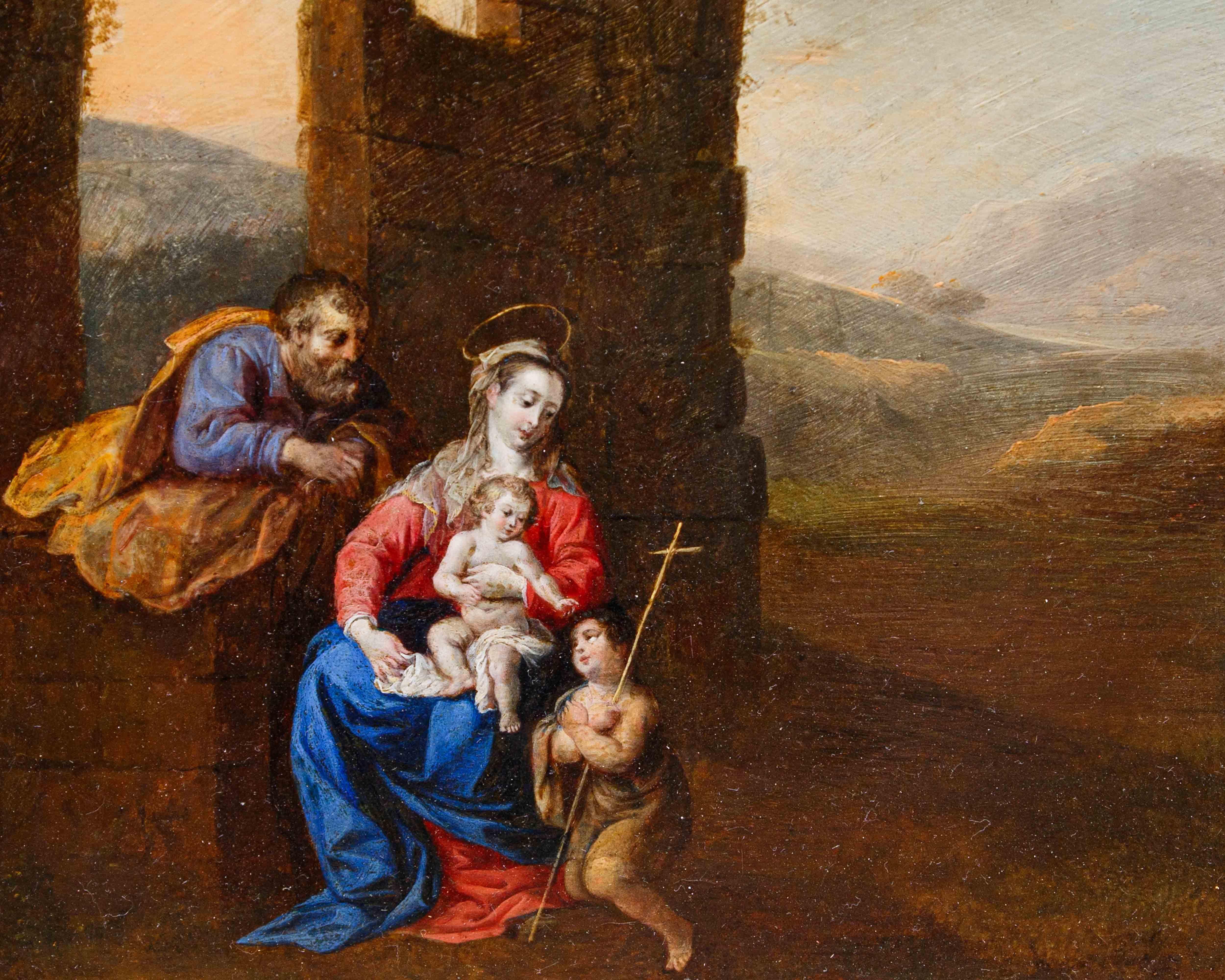 Circle of Bartholomeus Breenbergh, Holy Family For Sale 1