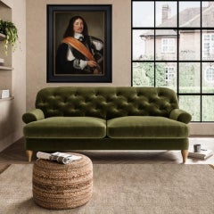 Portrait Gentleman Black Coat Orange Sash, Dutch Old Master, Oil on Panel c.1650