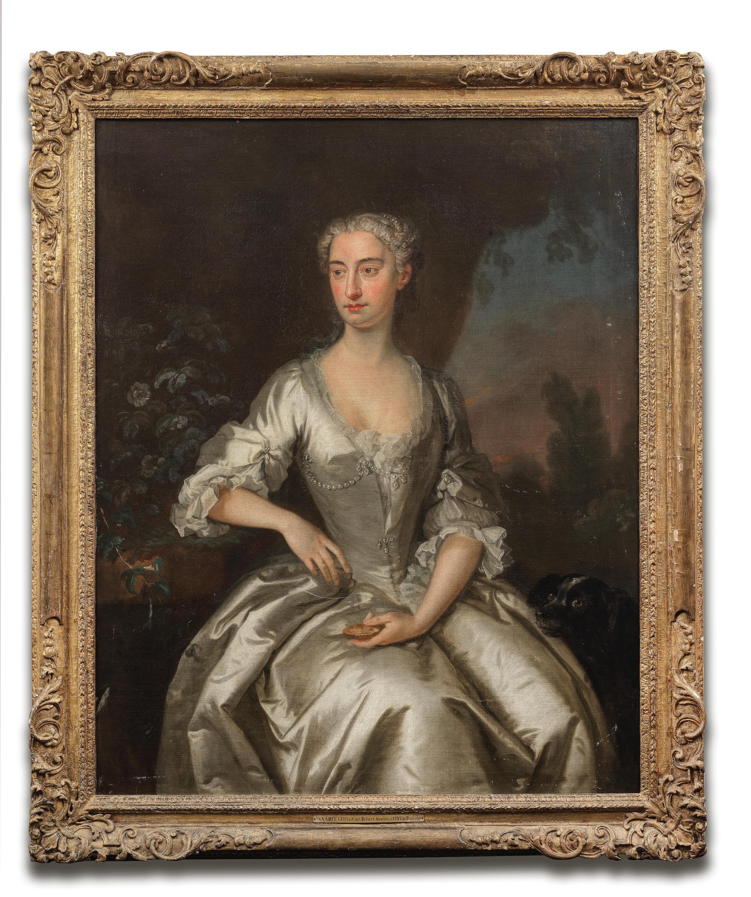 Bartholomew Dandridge Portrait Painting - Portrait of Ann Austen, nee Grey