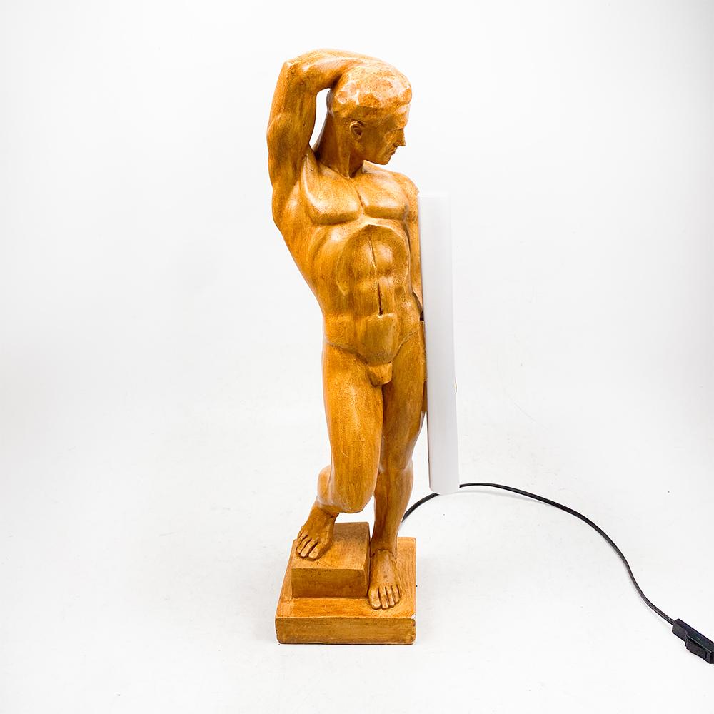 Bartoli sculpture lamp signed by Daniel, 1980's In Good Condition For Sale In FERROL, ES