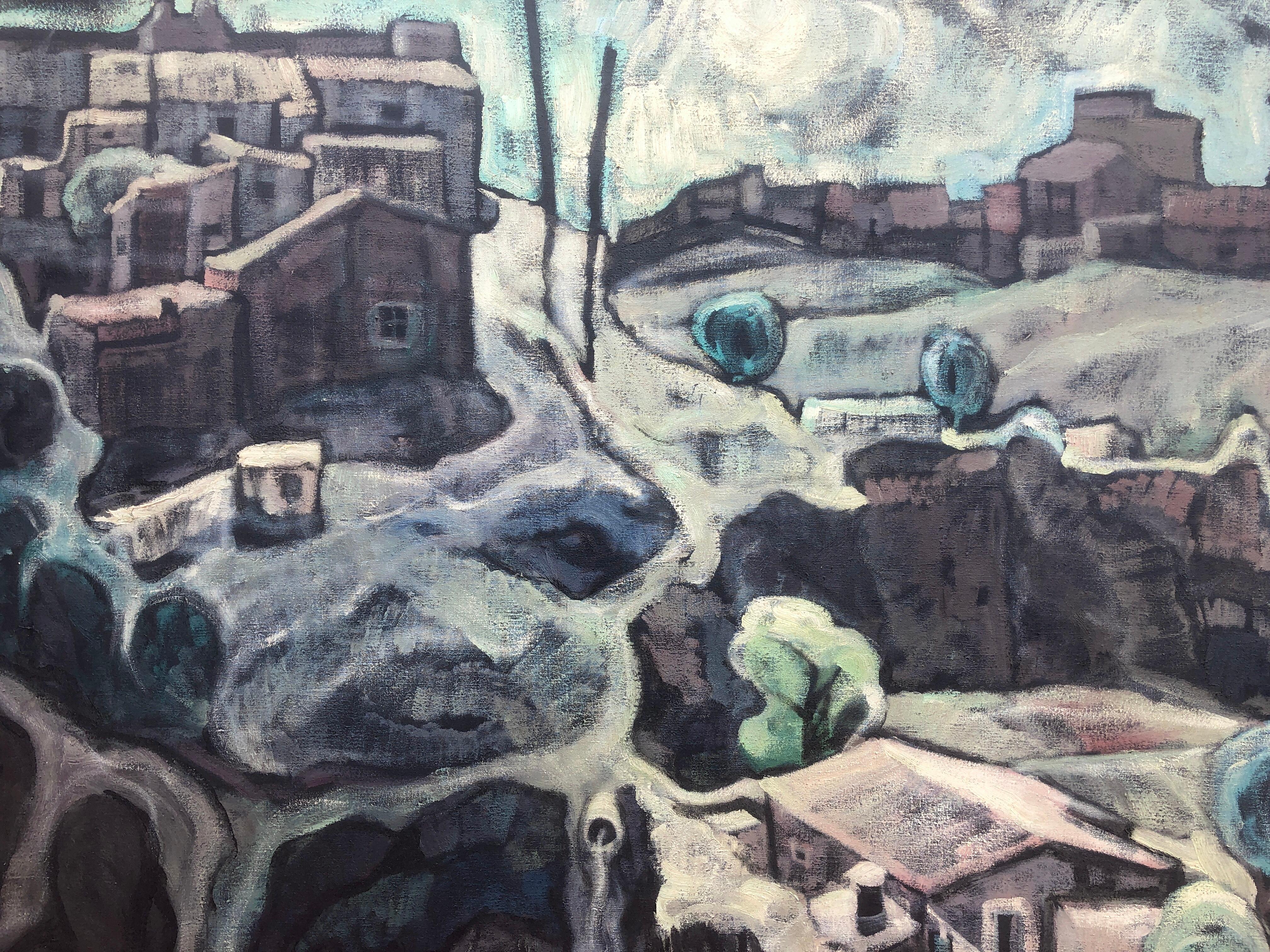 Bartolome Gonzalez Bleda (Bartolo) (1949-1995) - Paesaggio innevato - Olio su tela
La tela misura 72x93
Senza cornice

Bartolo è nato a Hellín (Albacete) il 28 novembre 1949 e risiede a Barcellona dal 1959. All'età di 18 anni, con più di 200 premi