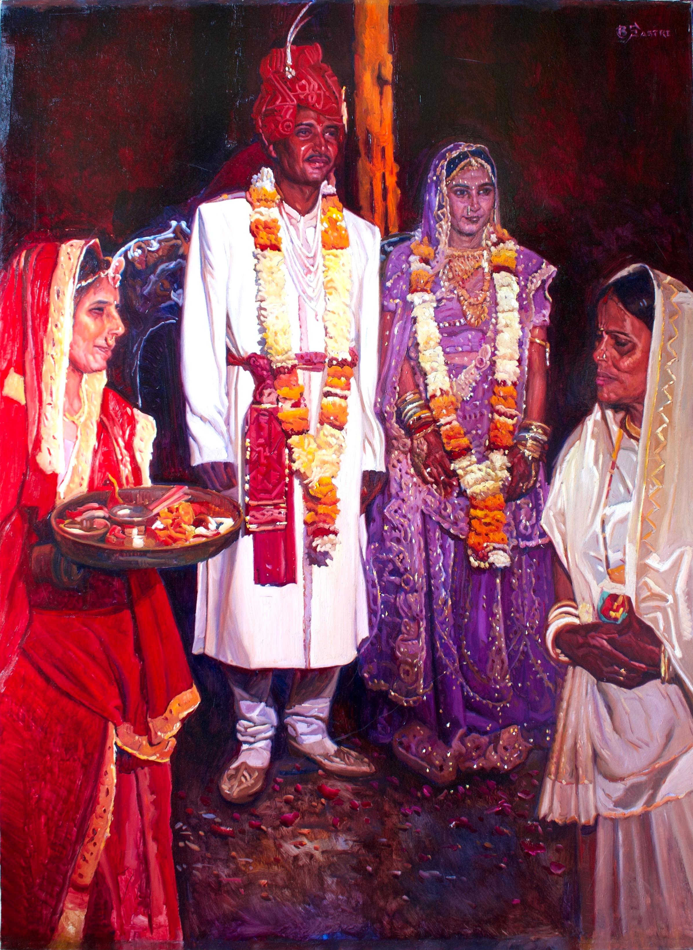 Bartolome Sastre Portrait Painting - Indian Wedding