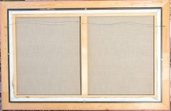 "Primera Luz" Cuadro al óleo grande con patos y nenúfares en un estanque azul claro