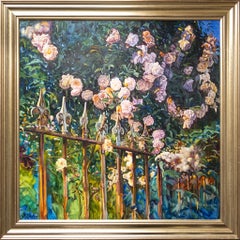 "Verja" Escena Floral con Rosas