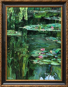« Lilies d'eau sur vert »
