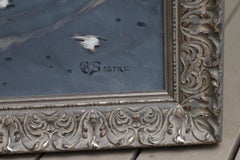 "Purple Carp" Expressionist Nature Scene